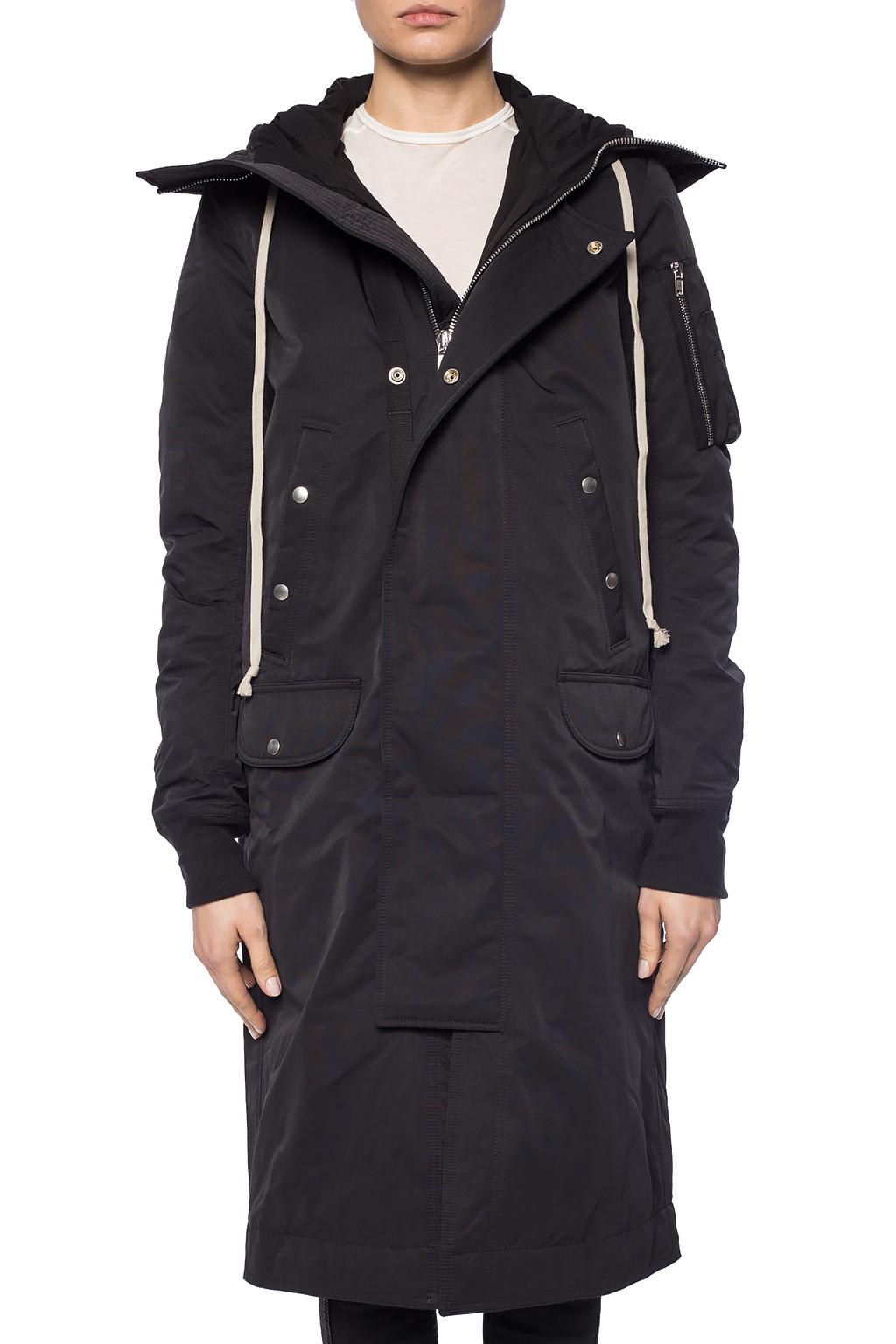 Rick Owens DRKSHDW Long hooded jacket | Women's Clothing | Vitkac